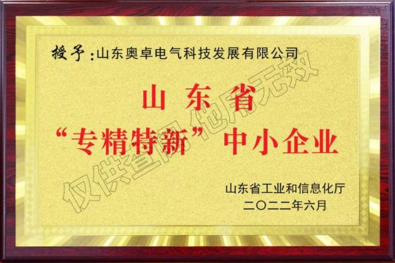 山東省“專(zhuān)精特新”中小企業(yè)